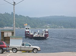 Cable ferry at Westfield, Brundage Point