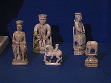 A walrus ivory chess set, mid-18th century, Russia Chess, walrus ivory (18th c., Russia, GIM).jpg