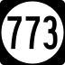 State Route 773 marker
