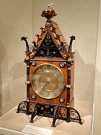 Clock (ca. 1865), designed by Bruce James Talbert, Indianapolis Museum of Art, Indianapolis, Indiana.