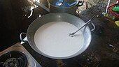 Thick coconut cream derived from the first pressings of the grated coconut Coco3wjf.JPG