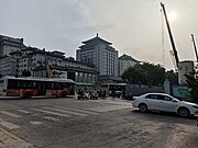 建设中的广济街站 (2022年9月)