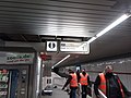 Demontage eines Zugzielanzeigers am Bahnhof Langwasser-Mitte