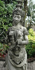 Statue of Dewi Sri in Ubud, Bali.
