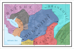 Principato dei Dukagjini - Localizzazione