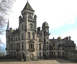 Dunrobin Castle, historic seat of the Earls of Sutherland, chiefs of Clan Sutherland. Dunrobin Castle - geograph.org.uk - 1234249.jpg