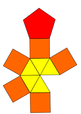 Удлиненная пятиугольная пирамида Net.svg