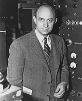 Physicist Enrico Fermi is credited with the creation of the world's first atomic bomb and nuclear reactor. Enrico Fermi 1943-49.jpg