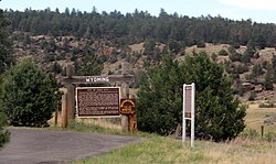 Historical marker off U.S. 16