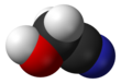 Spacefill model of glycolonitrile