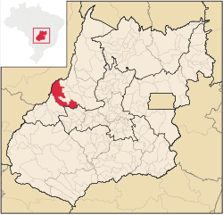 Localização de Jussara em Goiás
