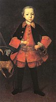 «Князь Федір Голіцин у віці дев'ять років», бл. 1760