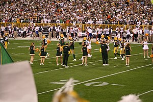 The Green Bay Packers cheerleaders seen cheeri...