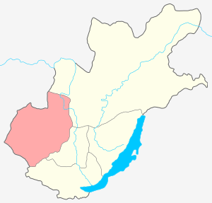Нижнеудинский уезд на карте