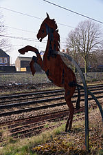 Iron Horse sculpture salient at Smethwick Rolfe Street 40