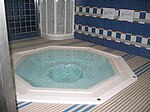 Massager Jacuzzi in the Santiago Bernabéu Stadium.