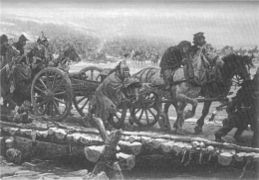 La traversée de la Bérézina en 1812, Jan Hoynck van Papendrecht
