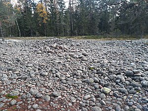 Klapperstensfält vid Jeturkasti i Tykö nationalpark.