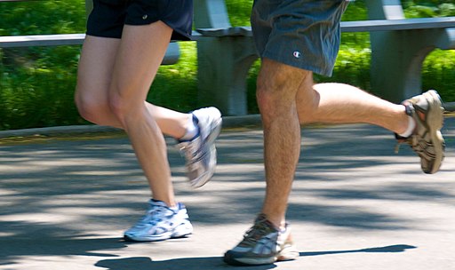 Jogging couple - legs