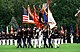 美軍聯合護旗隊，由左至右為：國旗、陸軍旗、海軍陸戰隊旗、海軍旗、空軍旗和海岸警備隊旗