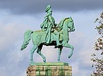 Denkmal auf der Hohenzollernbrücke in Köln