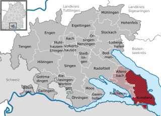 Läget för Konstanz i Landkreis Konstanz