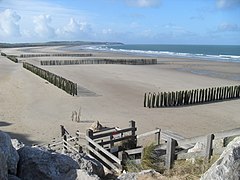 Baie de Wissant de la Côte d'Opale du Pas-de-Calais.