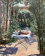 Le Café dans le jardin, Georgette Agutte, v. 1890-1920, musée de Grenoble.