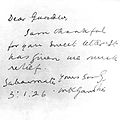 Gandhi's letter to Tagore