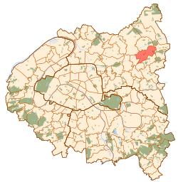Kart over Livry-Gargan