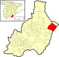 Localização de Cuevas del Almanzora.