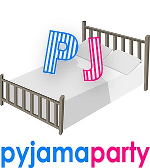 English: Pyjama Party Logo