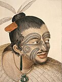 Maori chief, 1773 engraving