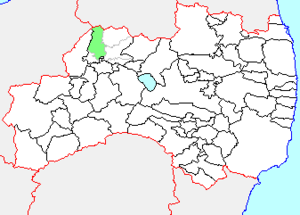 山都町の県内位置図