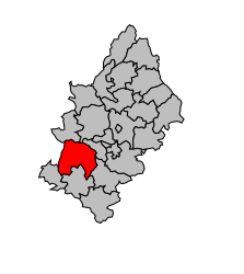 Cantone di Baraqueville-Sauveterre – Mappa