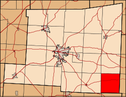 Location of Jackson Township in Knox County.