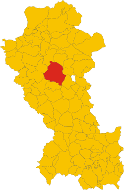 Potenza within the Province of Potenza
