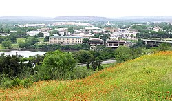 Hill view of Marble Falls, 2007
