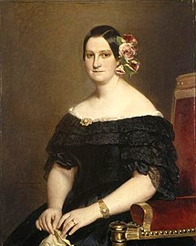 Maria Cristina de Bourbon-Duas Sicílias, retrato por Franz Xaver Winterhalter, 1841