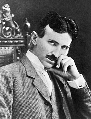 The photograph image of Nikola Tesla (1856-194...
