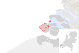 Locatie van de gemeente Veere (gemeentegrenzen CBS 2016)