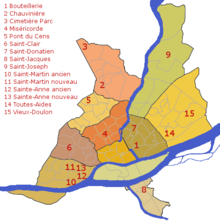 L'implantation des cimetières dans Nantes