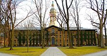 Nassau Hall at Princeton University, an Ivy League university and one of the world's most prominent research institutions, served briefly as the U.S. Capitol in the 18th century. Nassau Hall, Princeton.jpg