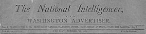 National Intelligencer and Washington Advertiser, 1800–1810