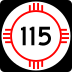 State Road 115 marker