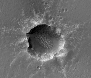 Aufnahme mit HiRise-Kamera aus dem Orbit