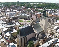 Overlooking Latin Cathedral in Lviv.jpg