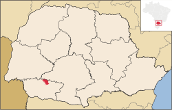 Localização de São Jorge d'Oeste no Paraná