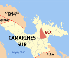 Goa na Camarines Sul Coordenadas : 13°41'54"N, 123°29'20"E