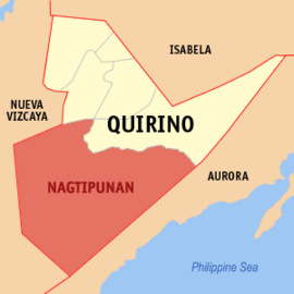 Nagtipunan na Quirino Coordenadas : 16°13'N, 121°36'E